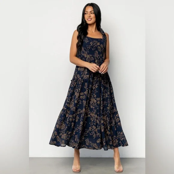 Bigcity Express Blue Floral Dress Print Dresses Floral Dress Womens Dresses  Knee Length Blue Floral Print